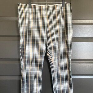 Women's Gingham Business Casual Stretchy Pant Size 14